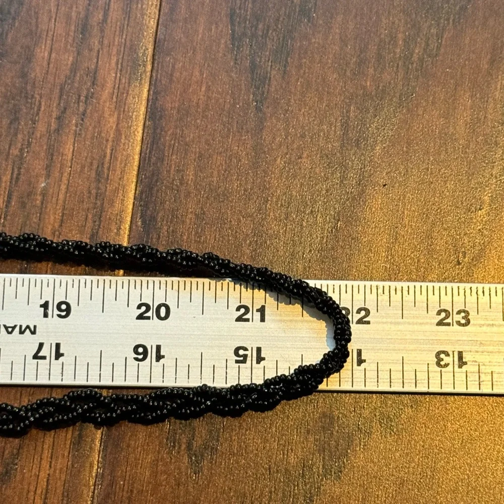 Vintage Christiana Beaded Round Shoulder / Crossbody Purse, 7.5” Across - Picture 5 of 7